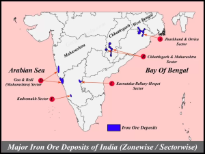 Major mineral resources of India with maps